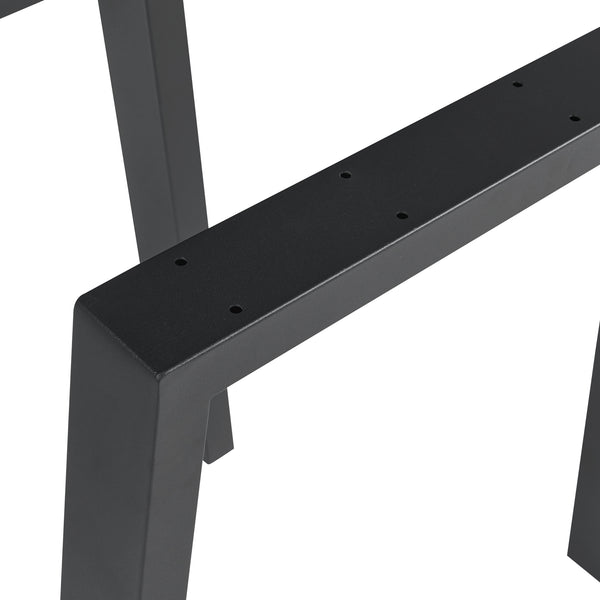 Bordstel 2 stk. sæt Kraftisried 72x70cm Sort [en.casa]