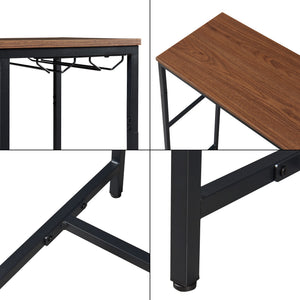 Bartisch Trøndelag 120x40x105 cm med vinreol til 15 flasker [en.casa]