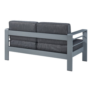 Udendørs bænk med bord Avise Aluminium [casa.pro]
