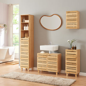 Vægskab Epind 50x33x20 cm bambus natur [en.casa]