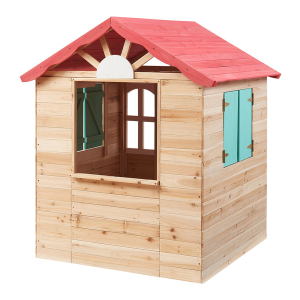 Legehus til børn Lulä legehytte 130x115x101 cm træ [casa.pro]