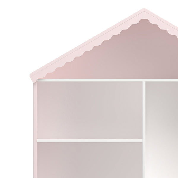 Børnehylde Vestnes 114x91x30 cm Cotton Candy/White [en.casa]