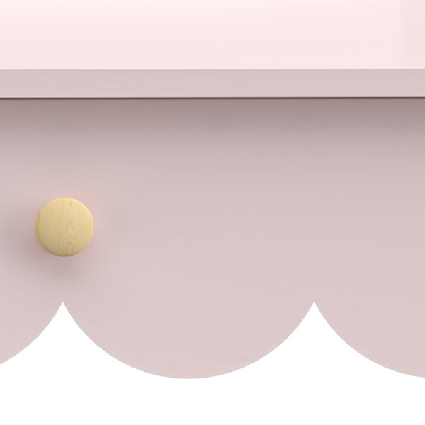 Børnesminkebord med stol Vestnes Cotton Candy/White [en.casa]