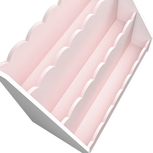 Børnehylde Vestnes 48x61x30 cm Cotton Candy/White [en.casa]