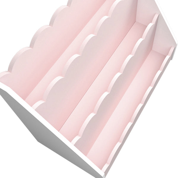 Børnehylde Vestnes 48x61x30 cm Cotton Candy/White [en.casa]