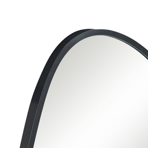 Vægspejl Orland 82x46 cm sort [en.casa]