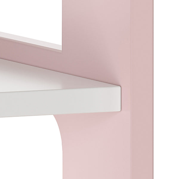 Børnegarderobe Vestnes 114x77x30 cm Cotton Candy/White [en.casa]