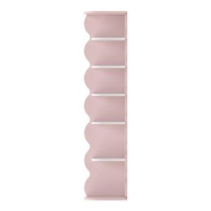 Børnehjørnehylde Vestnes 108x27x27 cm Cotton Candy/White [en.casa]