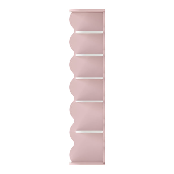 Børnehjørnehylde Vestnes 108x27x27 cm Cotton Candy/White [en.casa]