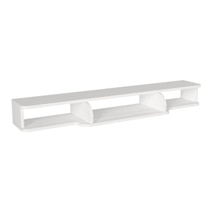 Hængende TV-lowboard Aar 135x30x16 cm Hvid [en.casa]
