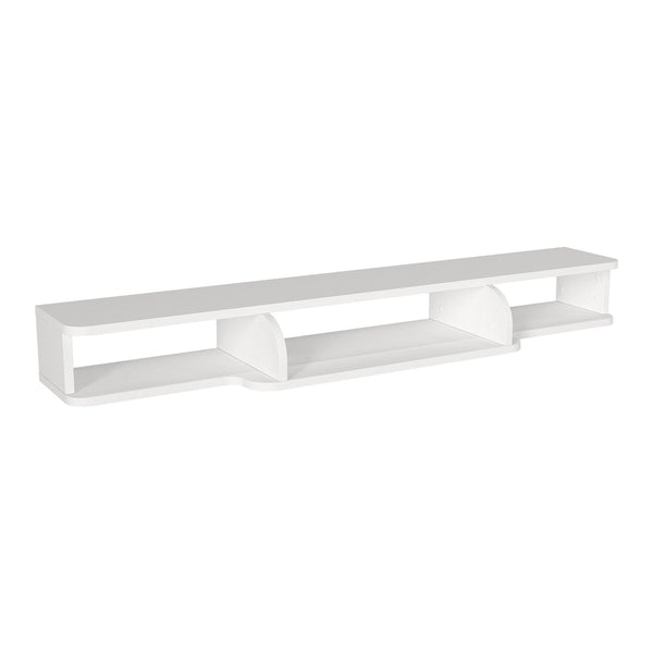 Hængende TV-lowboard Aar 135x30x16 cm Hvid [en.casa]