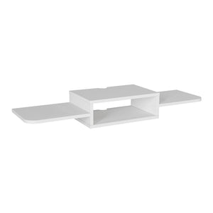 Hængende tv-hylde Tar 115x30x16 cm Hvid [en.casa]