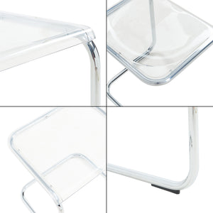 Sidebord Brosa 44x37x48 cm Transparent [en.casa]
