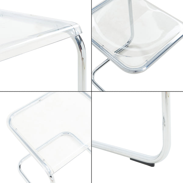 Sidebord Brosa 44x37x48 cm Transparent [en.casa]