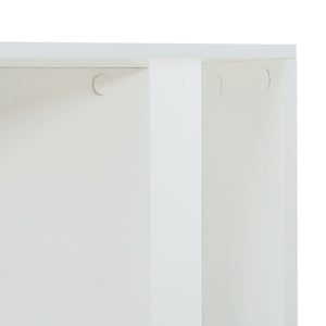 Drejelig bogreol Fjelmarirg 109x34x34 cm Hvid [en.casa]