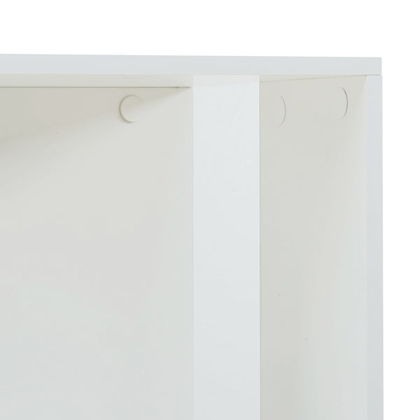 Drejelig bogreol Fjelmarirg 109x34x34 cm Hvid [en.casa]