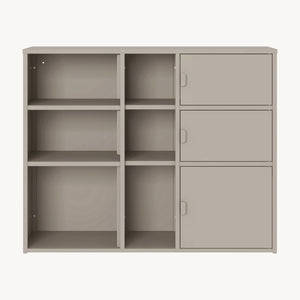 Arkivskab Kliri Stål 100x32x81 cm Kamel Farve [en.casa]