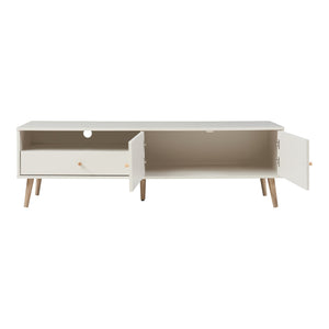 TV-møbel Hallevil 150x39x45 cm hvid [en.casa]