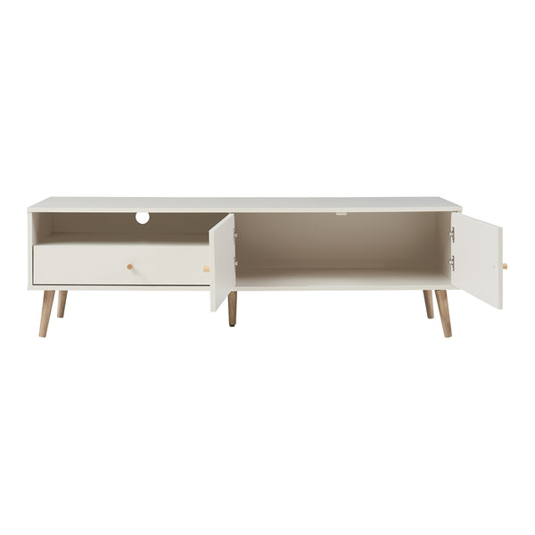 TV-møbel Hallevil 150x39x45 cm hvid [en.casa]