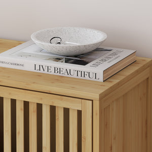 Sirgerg sideskab 77x72x33 cm naturlig bambus [en.casa]