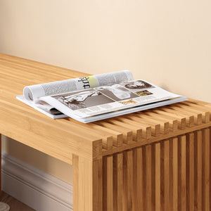 Skobænk Korjad 90x33x43 cm bambus [en.casa]