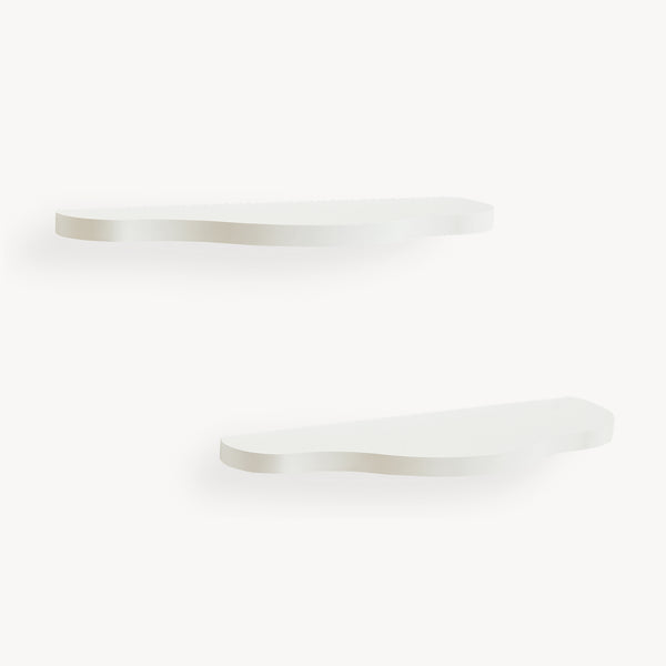 Børne-vægophængsæt 2 dele Sirlstalo 57x19x3 cm Hvid [en.casa]
