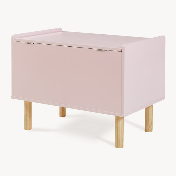 Legetøjskasse Virer 60x40x45 cm Rosa [en.casa]