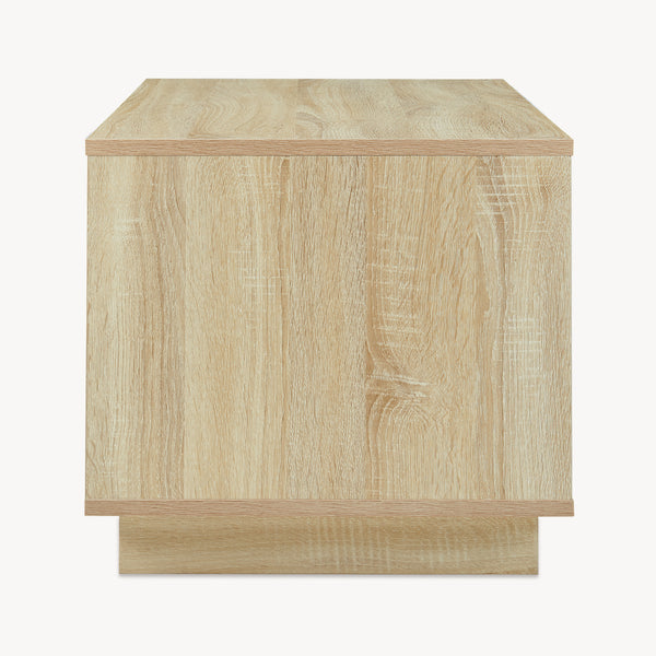 Sofabord Kenta 80x45x40 cm Sonoma-eglook/ hvid [en.casa]