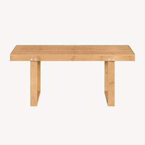 Bænk Aarela 91x41x38 cm Bambus [en.casa]