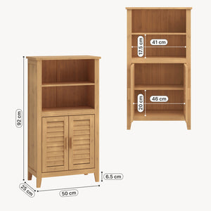 Skab ved siden af Rirg 92x50x25 cm bambus natur [en.casa]