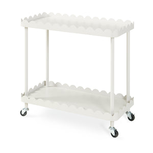 Serveringsvogn Bolmanralu 60x61x31 cm Grå [en.casa]
