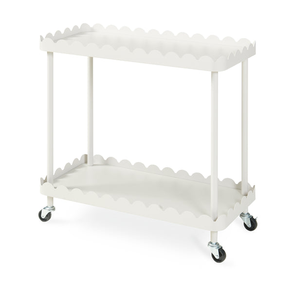 Serveringsvogn Bolmanralu 60x61x31 cm Grå [en.casa]