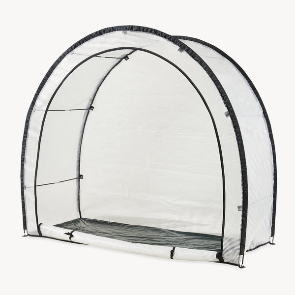 Tomatplantehus af folie Larshasas 180x80x170 cm Transparent [en.casa]