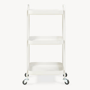 Serveringsvogn Kelevn 67x33x31 cm Stål Grå [en.casa]