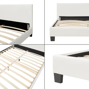 Corium® Dobbeltseng Barcelona - 200x180cm - hvid