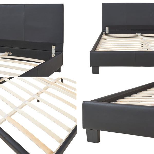 Corium® Dobbeltseng Barcelona - 200x140cm - sort