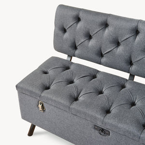 Kiste Malmöhus 110x48x75cm mørkegrå [en.casa].