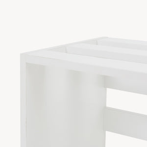 Sidebord Rønde 43x64x33 cm hvid [en.casa]