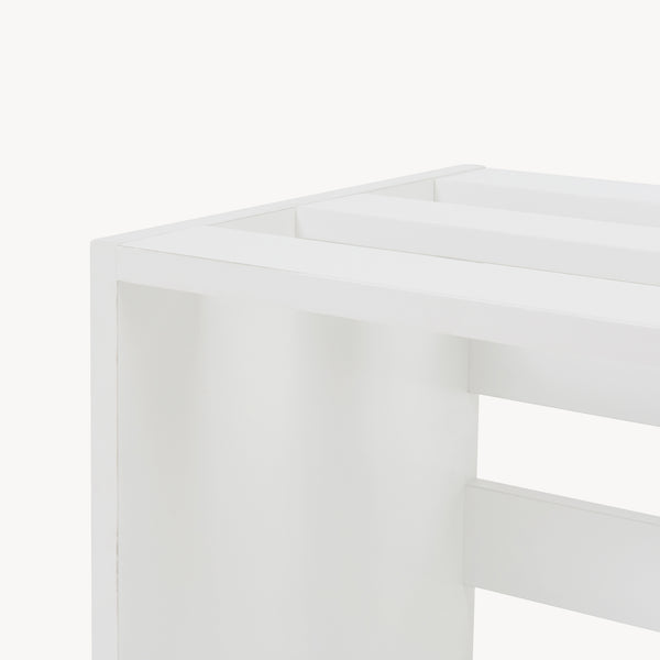 Sidebord Rønde 43x64x33 cm hvid [en.casa]