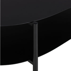 Sofabord Enebakk 112x62x40,5cm sort, mat [en.casa].