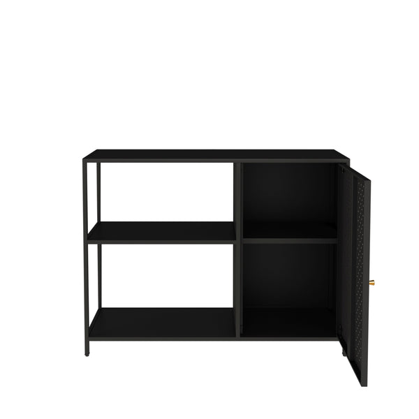 Skabereol Viitasaari Metal Sort [en.casa]
