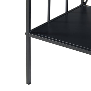 Konsolbord Baarn 65,5x70x32 cm sort [en.casa].