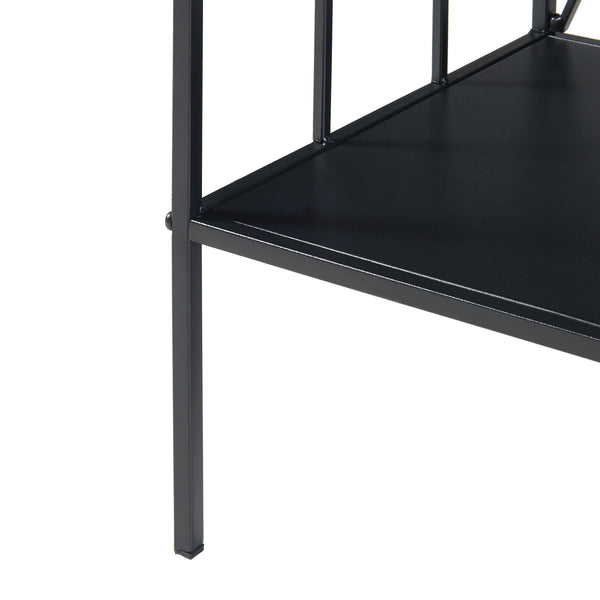 Konsolbord Baarn 65,5x70x32 cm sort [en.casa].