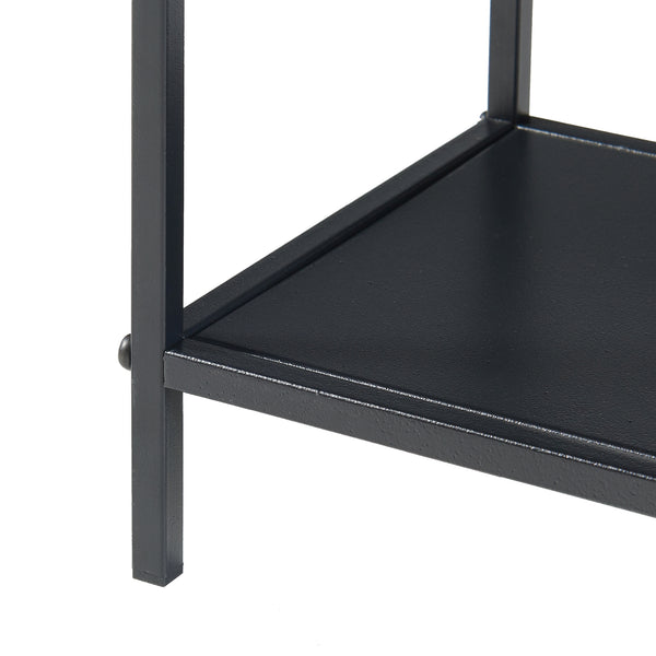 Konsolbord Beesel 65,5x60x20 cm sort [en.casa].