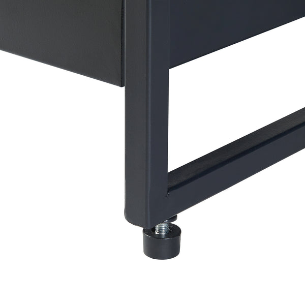 Plantehylde Berkelland metal sort [en.casa].