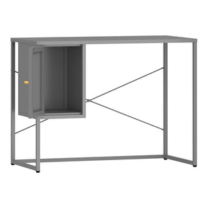 Skrivebord Sund Stål 75x100x50 cm Grå [en.casa]