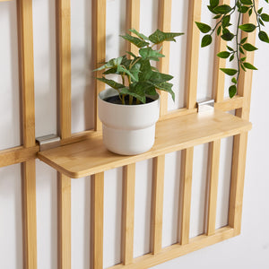 Væghylde Røst 120x80x13cm Bambus [en.casa]