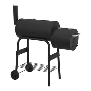 Ryge- og grillvogn Arielli 115x110x64cm sort [casa.pro].