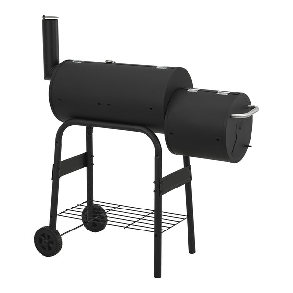 Ryge- og grillvogn Arielli 115x110x64cm sort [casa.pro].