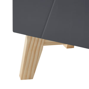 Højt skab Overath 160x30x30cm Grå [en.casa]